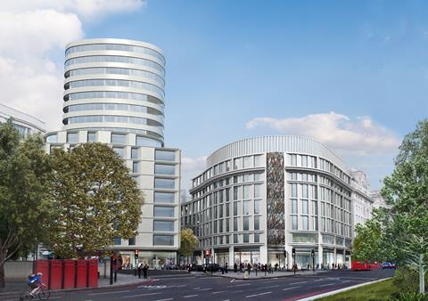 Rafael Viñoly's design for Almacantar's Marble Arch scheme