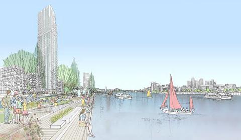 Farrells’ Convoys Wharf masterplan