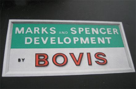 Bovis and Marks and Spencers sign 1945
