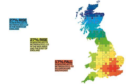 UK map as jigsaw
