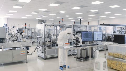 Sterile pharmaceutical manufacturing laboratory shutterstock