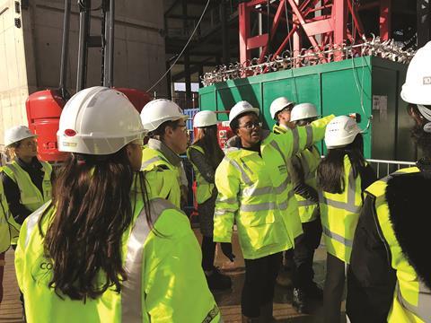 Apprentice visit to site 2