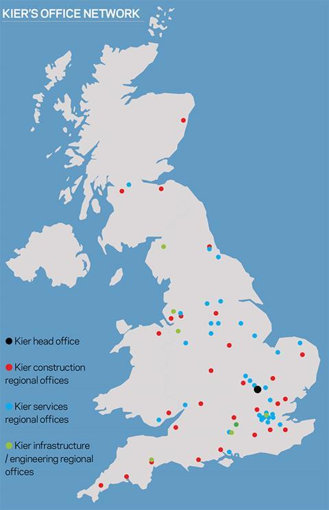 Kier office map