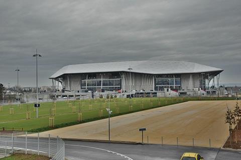 The stadium is surrounded by Europe’s largest ‘turf park’ car park