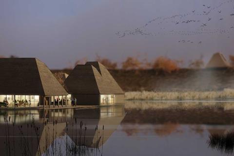 The floating visitor centre is inspired by the floating communities of Iraq’s Marsh Arabs