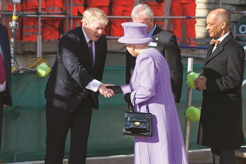 Boris Johnson and Elizabeth II