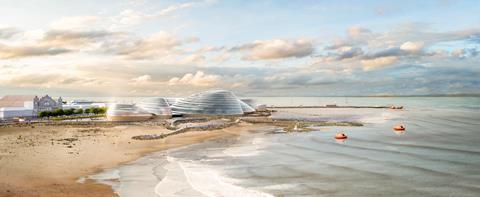Proposed Eden Project North on Morecambe seafront by Grimshaw Architects