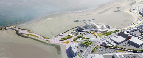 Proposed Eden Project North on Morecambe seafront by Grimshaw Architects