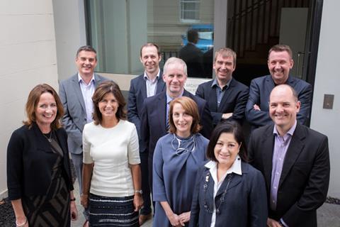 Leaders of the UK and Irish architectural institutes after their meeting in Belfast