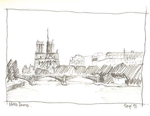 Notre Dame sketch of the week 10 may