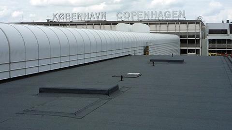 Icopal’s Eco-Activ Noxite membrane was installed on 320m2 of roof at Copenhagen airport in Denmark, as part of the airport’s commitment to maintaining a clean environment in the local area