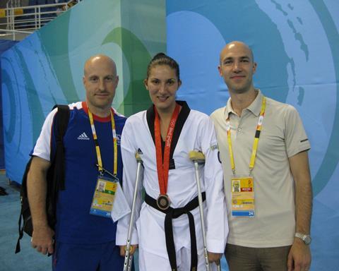 With Sarah Stephenson GBs first taekwondo olympic medalist