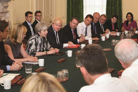 Theresa May's cabinet after 2017 election
