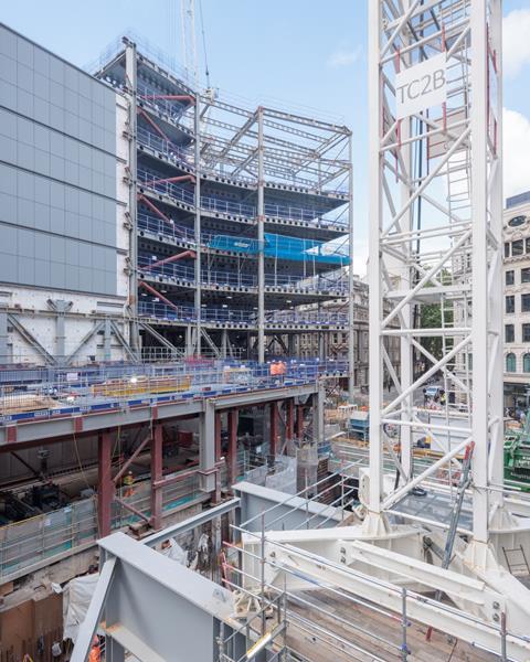 1 Liverpool St south steelwork