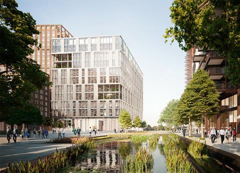 Embassy Gardens office block designed by PLP Architecture