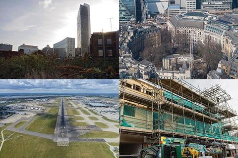 Bishopsgate Goodsyard; Finsbury Circus Crossrail 2 development; new housing development; London Heathrow airport