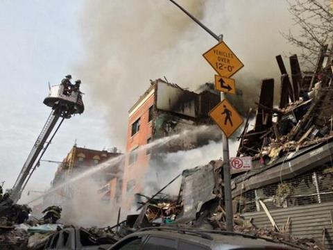 New York apartment building collapse