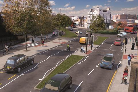TfL image - Artists’ impression of Greenwich to Woolwich Cycleway