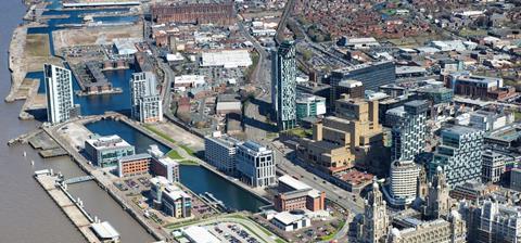 Northern fringe of Liverpool%27s Business District and Liverpool Waters
