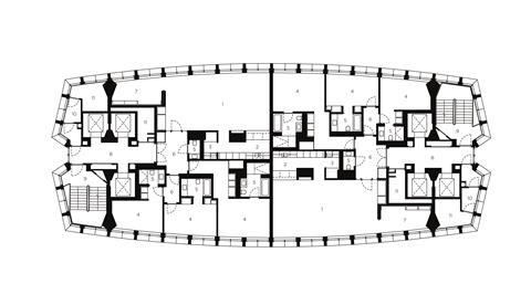 Levels 18 30, two 3 bed apartments per floor, all with en suite bathrooms