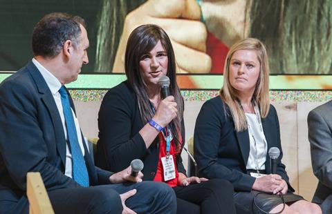 UKCW - Christina Riley speaking as part of the diversity panel at UKCW - 11 October 2017 (credit UKCW)