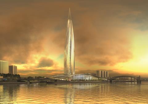 4. St Petersburg Gazprom Tower