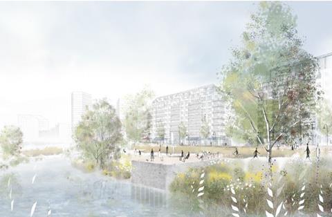 Meridian Water phase two planning application CGI
