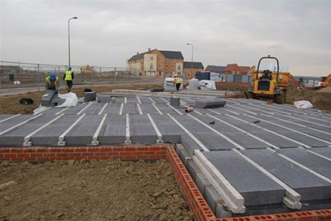 Springvale’s Platinum Beamshield Plus insulated suspended floor system was specified for this David Wilson Homes housing project in Didcot, Oxfordshire