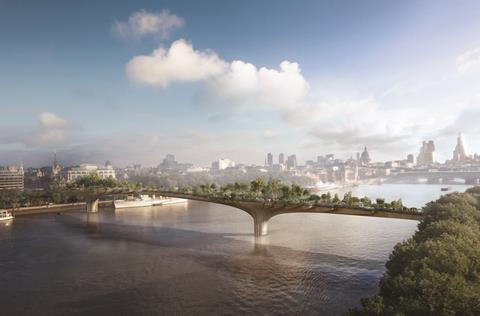 Garden bridge view d credit arup