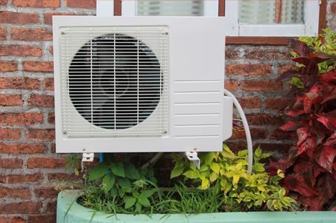 shutterstock Heat pump greenery