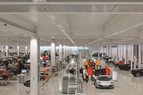 McLaren car factory