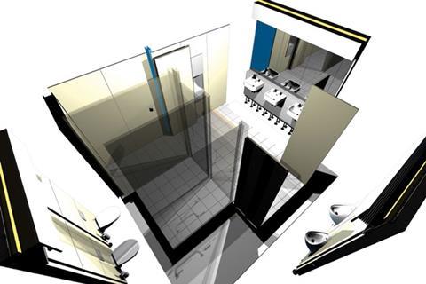 Swift Horsman’s modular walling system “podwall” as supplied to a recent central London headquarters building. The image has been rendered directly from Swift Horsman’s Autodesk Inventor 3D modelling software