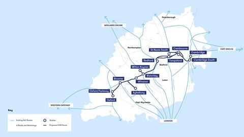 east west rail map 2