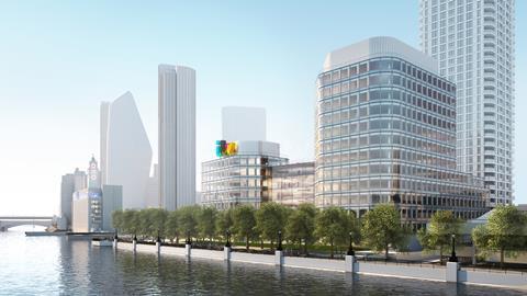 Hopkins' proposal for ITV's South Bank headquarters