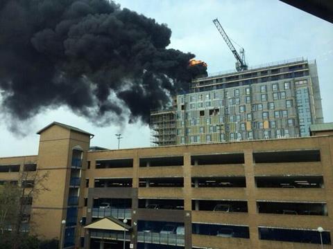 Osborne fire in Southampton by Matthew_Myatt on Twitter