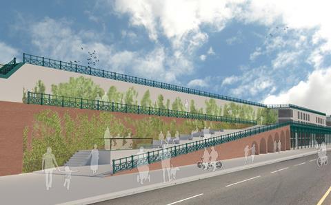 Chalk Architecture's proposals to revive Madeira Terrace in Brighton, drawn up in conjunction with Boxpark