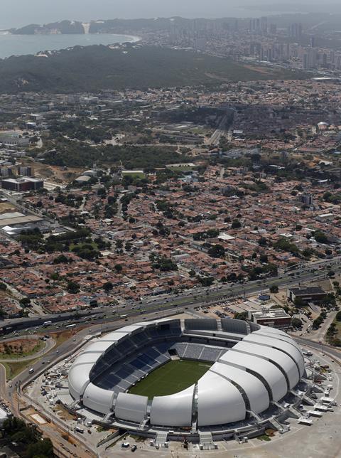 Populous's 2014 World Cup stadium - Arena das Dunas in Natal, Brazil