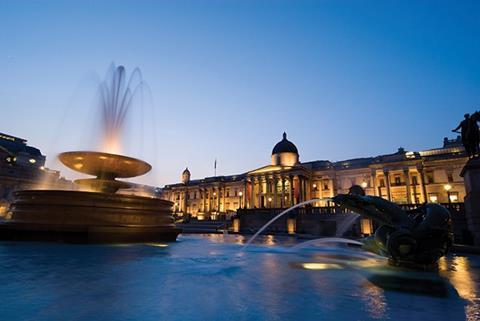 Contrioversially, the plumes of the world-famous Trafalgar Square fountains have now been significantly reduced from this height to minimise water evaporation