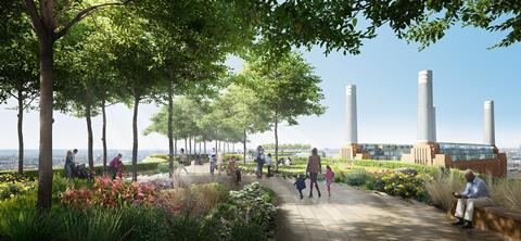 Foster + Partners' Skyline Roof Garden at Battersea Power Station