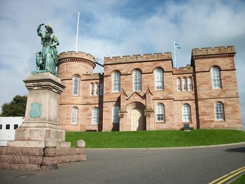 The current Inverness Sheriff Court - in Inverness Castle