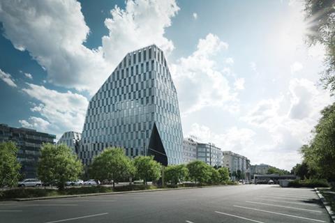 The Crystal building in Prague uses the Reynaers CW 86-HI curtain wall system incorporating CS 86-HI high performance vents