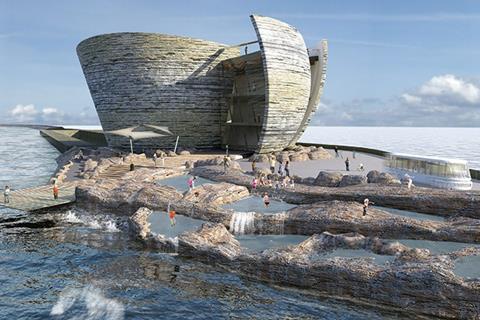 Juice Architects has designed a visitor centre for the proposed lagoon