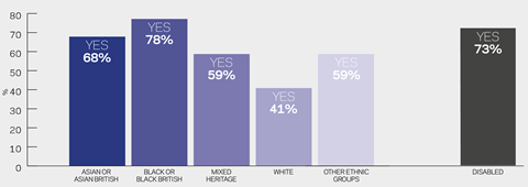 Diversity survey Career progression limited