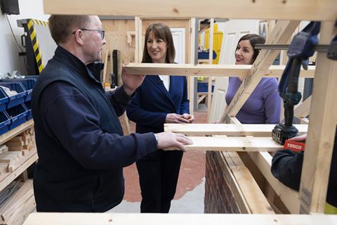 Rachel Reeves carpentry Bury college 2025 Treasury Flickr