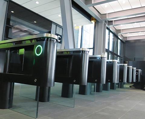 At the Leadenhall Tower in London, Boom Edam’s Swinglane security gates were installed to a bespoke specification