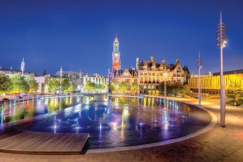 BRADFORD-CITY-HALL-PARK-NIGHT-shutterstock_732542017