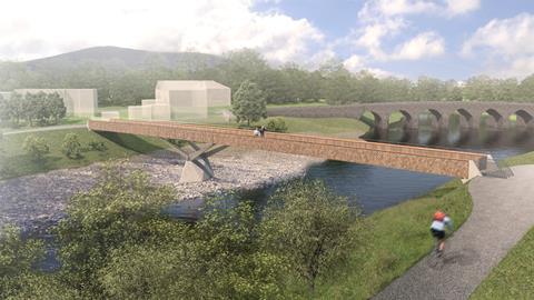 WSP and Knight Architects' Abergavenny-to-Llanfoist bridge