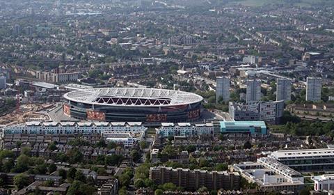 The Emirates Stadium in Holloway, London