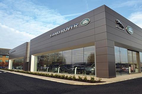 New Jaguar Land Rover dealership at Manor Royal, Crawley