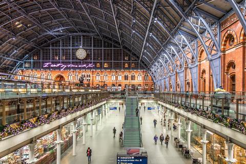 St Pancras station